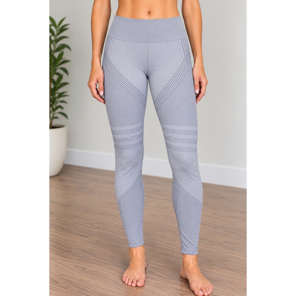 Celsior Seamless Butt Lift High Waisted Textured Workout Leggings  XXL_201